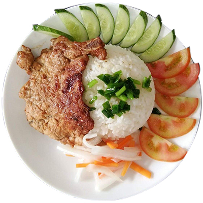 Grilled Pork Chop Rice Plate